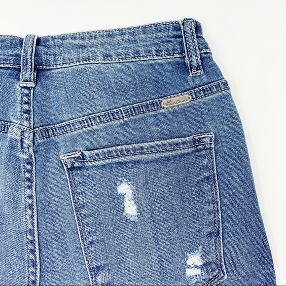 Casual Friday Distressed Denim Shorts S Blue Jean - Picture 4 of 7